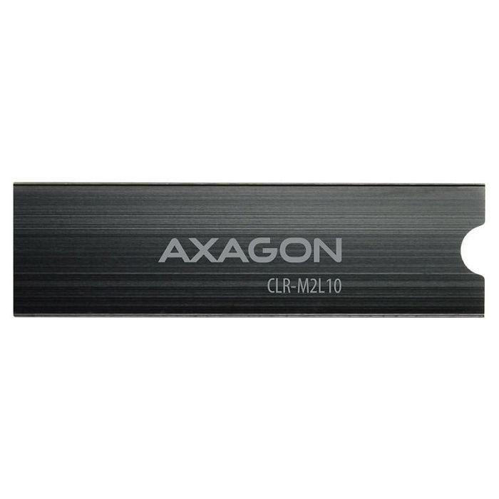 AXAGON CLR-M2L10 passiver M.2-SSD-Kühlkörper - 2280, 10 mm Höhe, Aluminium, black CLR-M2L10