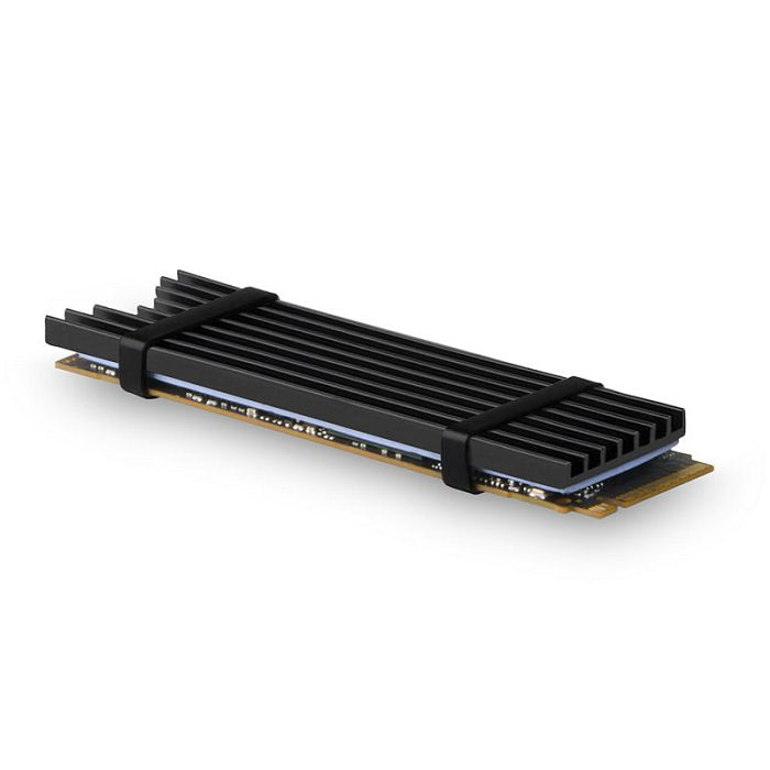 AXAGON CLR-M2L3 passiver M.2-SSD-Kühlkörper - 2280, 3 mm Höhe, Aluminium, black CLR-M2L3