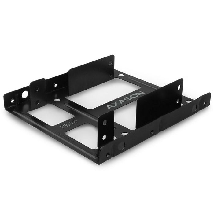 AXAGON RHD-225 Halterahmen für 2x 2,5" im 3,5" Slot - black RHD-225