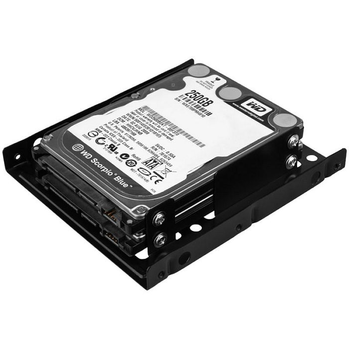 AXAGON RHD-225 Halterahmen für 2x 2,5" im 3,5" Slot - black RHD-225