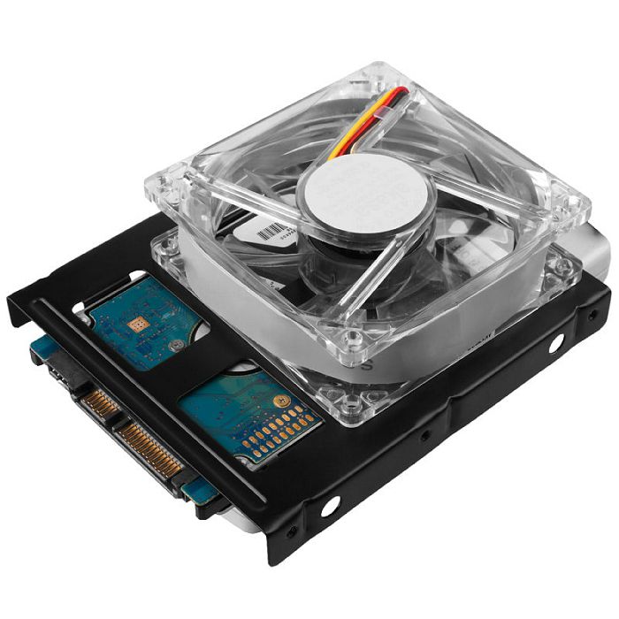 AXAGON RHD-225 Halterahmen für 2x 2,5" im 3,5" Slot - black RHD-225