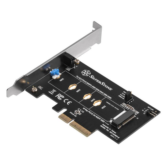 Silverstone SST-ECM21-E M.2 Adapterkarte, PCIe 4.0, 1x M-Key - Low Profile SST-ECM21-E