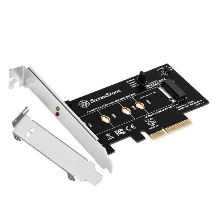 Silverstone SST-ECM21-E M.2 Adapterkarte, PCIe 4.0, 1x M-Key - Low Profile SST-ECM21-E