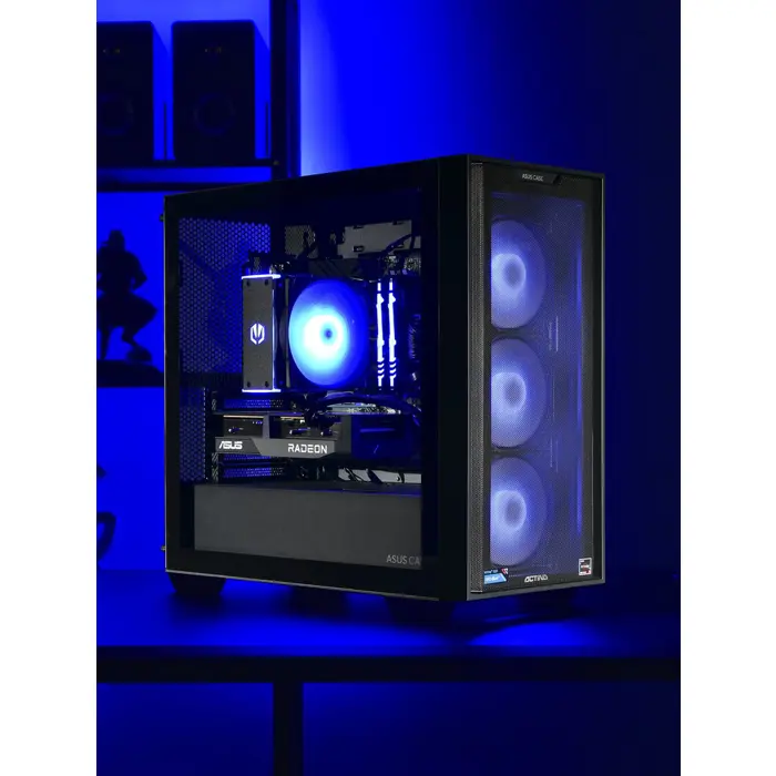 Actina 5901443335832 PC Mini Tower AMD Ryzen™ 5 5600 16 GB DDR4-SDRAM 1 TB SSD AMD Radeon RX 7600 Black