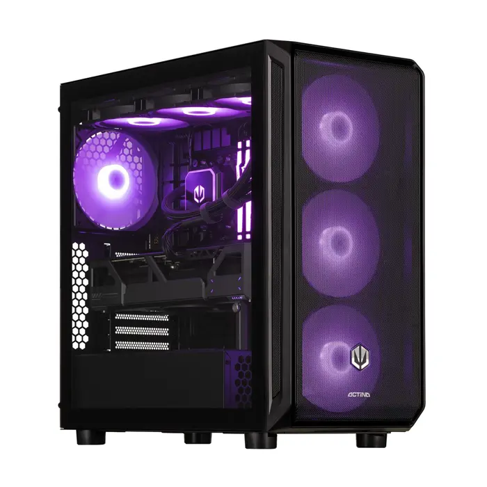 Actina 5901443414636 PC AMD Ryzen™ 7 9800X3D 32 GB DDR5-SDRAM 2 TB SSD AMD Radeon RX9070XT Midi Tower Black