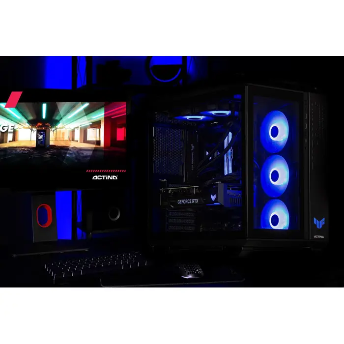 Actina 5901443423201 PC Intel Core Ultra 7 265KF 32 GB DDR5-SDRAM 2 TB SSD NVIDIA GeForce RTX 5080 Midi Tower Black
