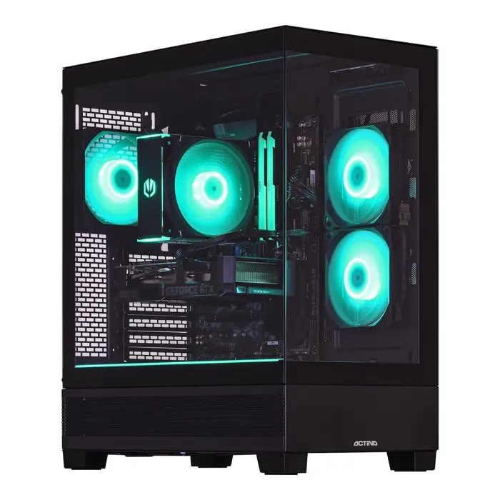 Actina 5901443443384 PC AMD Ryzen™ 5 8400F 16 GB DDR5-SDRAM 1 TB SSD AMD Radeon RX 7600 Windows 11 Home Midi Tower Black