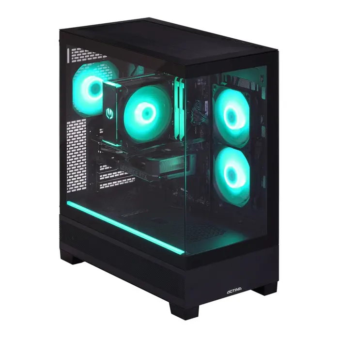 Actina 5901443443483 PC AMD Ryzen™ 5 8400F 16 GB DDR5-SDRAM 1 TB SSD AMD Radeon RX 580 Windows 11 Home Midi Tower Black