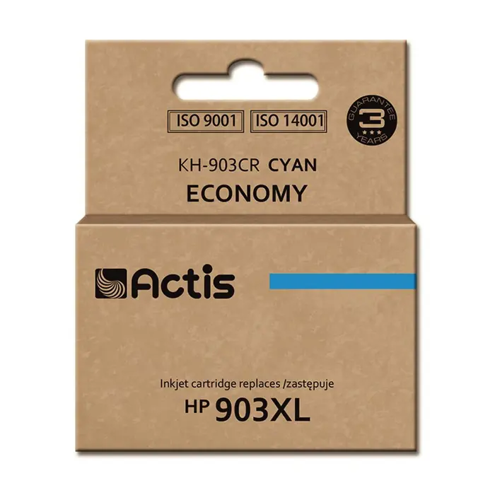Actis KH-903CR ink (replacement for HP 903XL T6M03AE; Standard; 12 ml; cyan) - New Chip