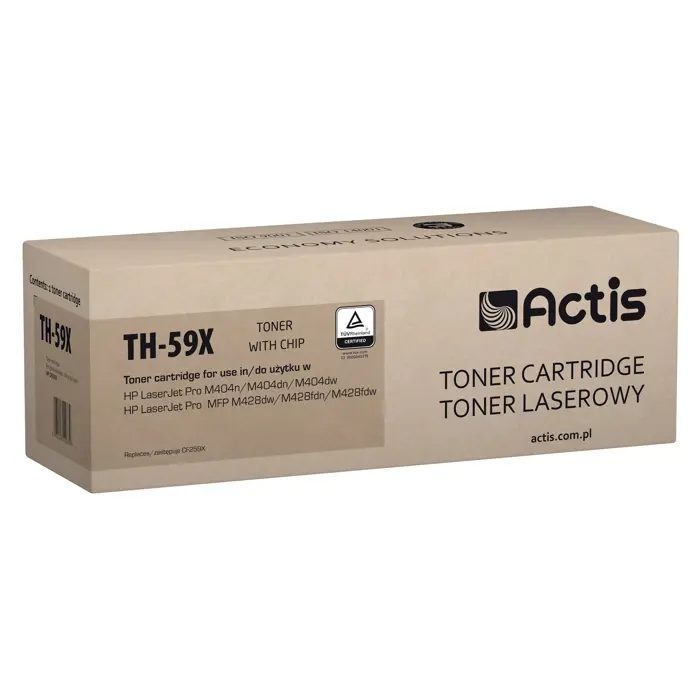 Actis TH-59X Toner (replacement for HP CF259X; Supreme; 10000 pages; black). With a chip. We recommend disabling the printer software update, the new update may cause problems with the toner not worki