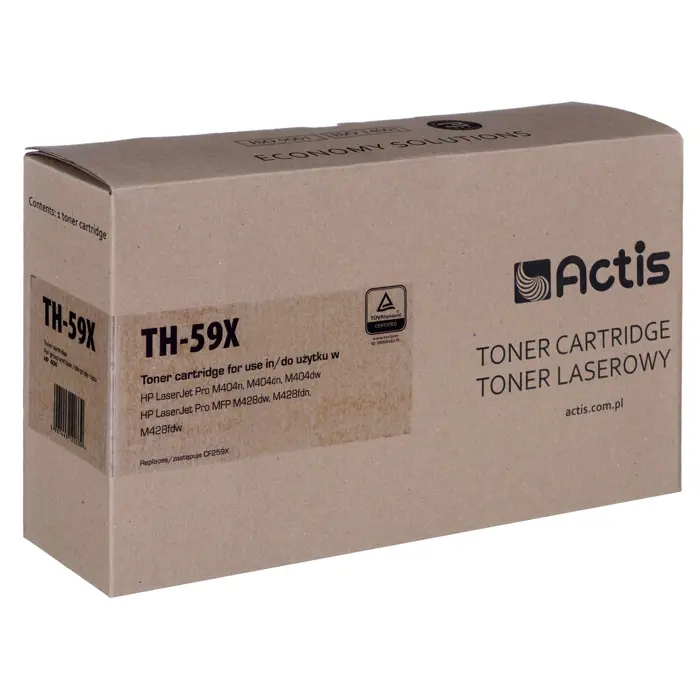 Actis TH-59X Toner (replacement for HP CF259X; Supreme; 10000 pages; black). With a chip. We recommend disabling the printer software update, the new update may cause problems with the toner not worki
