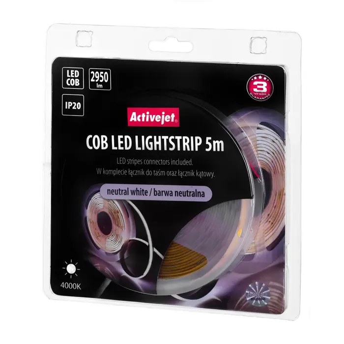 Activejet AJE-COB 5m neut strip light Universal strip light Indoor