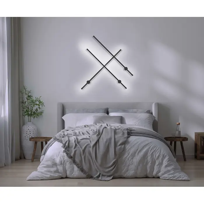 Activejet LED wall lamp AJE-HILTON Black NW