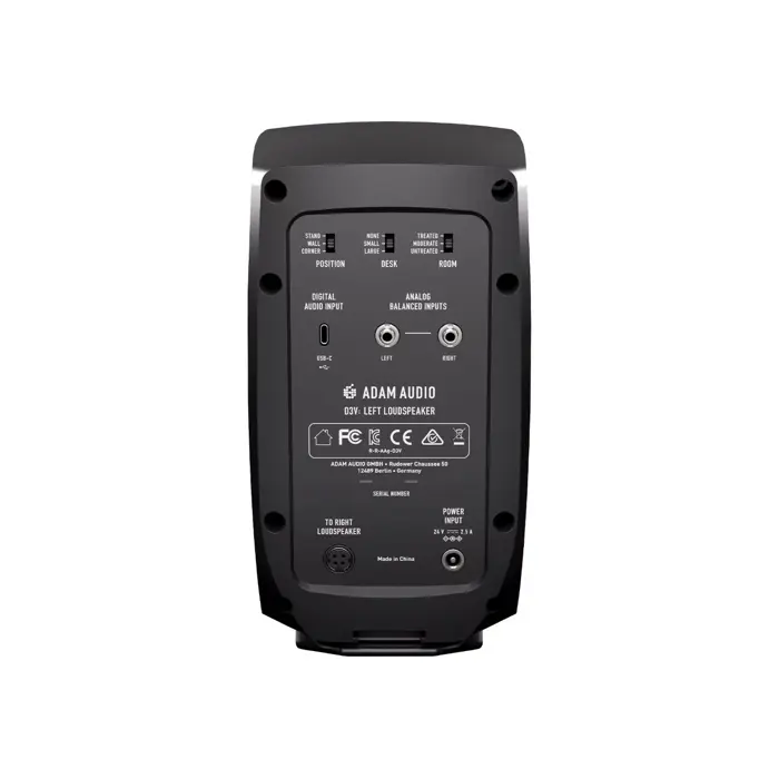 Adam Audio D3V Black - a pair of studio monitors