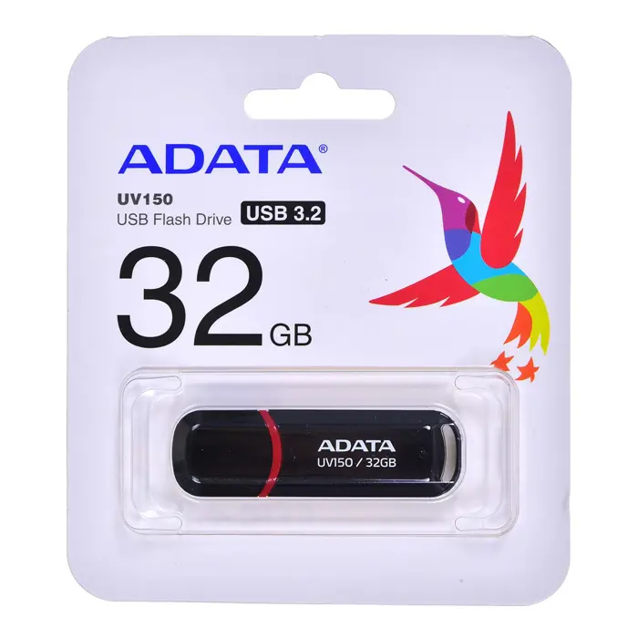 ADATA 32GB DashDrive UV150 USB flash drive USB Type-A 3.2 Gen 1 (3.1 Gen 1) Black