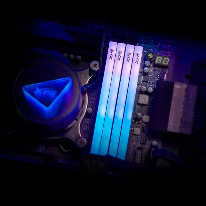 ADATA DDR5 - 16GB - 6000 - CL - 48 (1x 16 GB), Single memory white, AX5U6000C4816G-SLABRWH, XPG Lancer Blade RGB, INTEL XMP, AMD EXPO