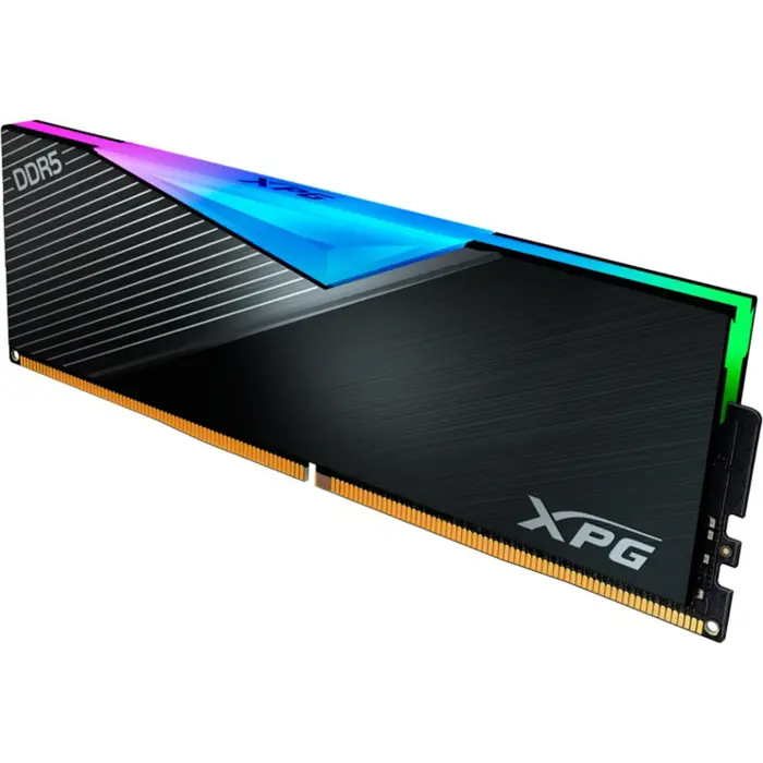 ADATA DDR5 16GB - 6400 - CL -32 -Single-Kit - DIMM - AX5U6400C3216G-CLARBK, Lancer RGB, XMP, black