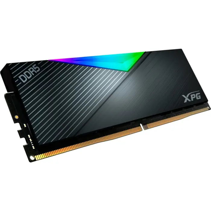 ADATA DDR5 16GB - 6400 - CL -32 -Single-Kit - DIMM - AX5U6400C3216G-CLARBK, Lancer RGB, XMP, black
