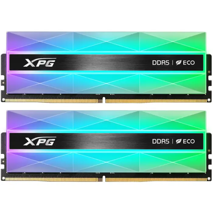 ADATA DDR5 - 32GB - 6000 - CL - 30 (2x 16 GB) dual kit, memory (silver, AX5U6000C3016G-DCLANRSG, Lancer Neon RGB, INTEL XMP, AMD EXPO)