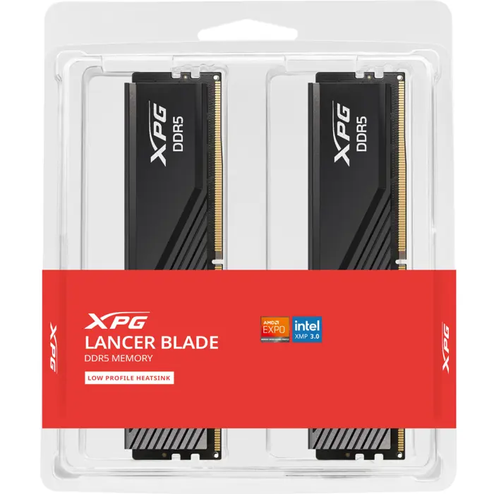 ADATA DDR5 - 32GB - 6000 - CL - 36 (2x 16 GB) dual kit (black, AX5U6000C3616G-DTLABBK, XPG Lancer Blade, INTEL XMP, AMD EXPO)