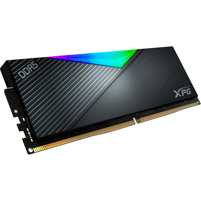 ADATA DDR5 32GB - 6400 - CL - 32 - Dual-Kit - AX5U6400C3216G-DCLARBK, Lancer RGB, XMP, black