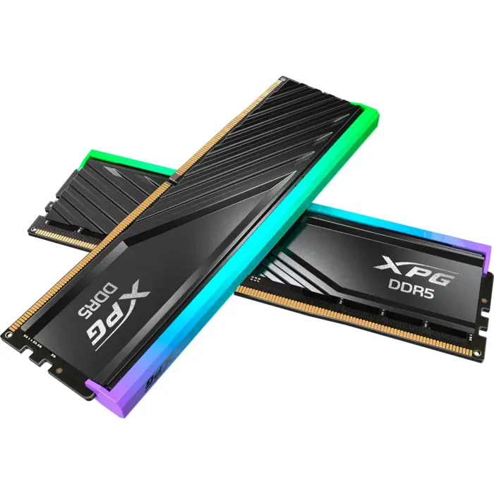 ADATA DDR5 - 48GB - 6000 - CL - 30 (2x 24 GB) dual kit, RAM (black, AX5U6000C3024G-DTLABRBK, Lancer Blade RGB, INTEL XMP, AMD EXPO)