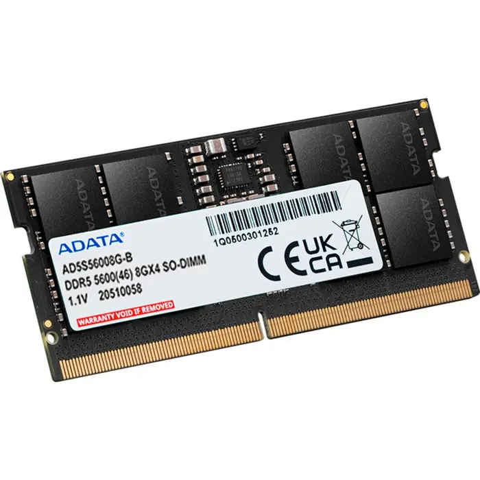 ADATA DDR5 - 8GB - 5600 - CL - 46, Single RAM (black, AD5S56008G-S, Premier Tray)