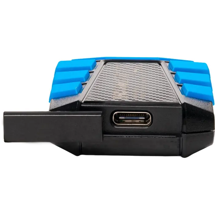 ADATA External SSD SD820 1 TB, External SSD (black/blue, USB-C 3.2 Gen 2 (10 Gbit/s))