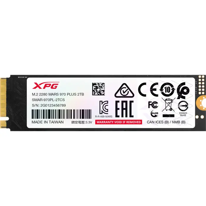 ADATA MARS 970 PLUS 2.0 TB (PCIe Gen5 x4, NVMe, M.2 2280)