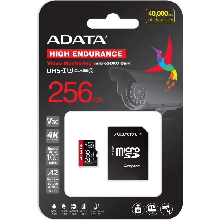 ADATA microSD 256GB High End UHS-I U3 + Adapter