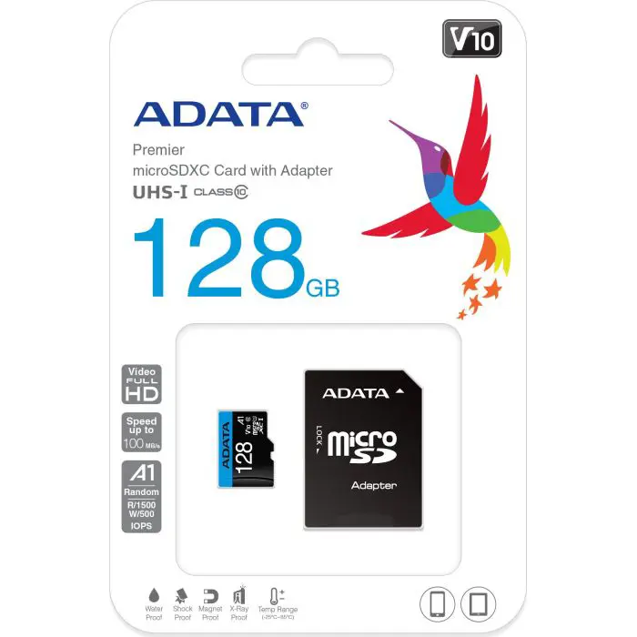 ADATA Premier 128 GB microSDHC (UHS-I U1, Class 10)