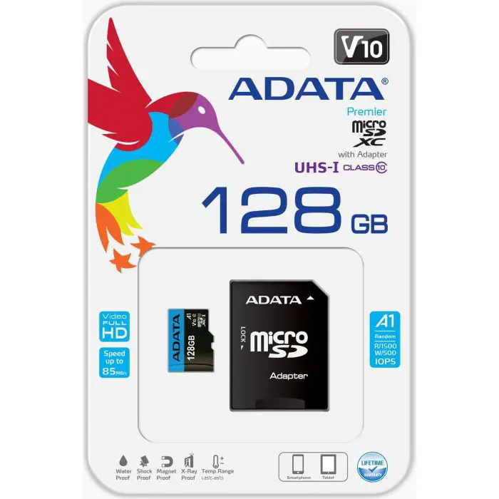 ADATA Premier 128 GB microSDHC (UHS-I U1, Class 10)