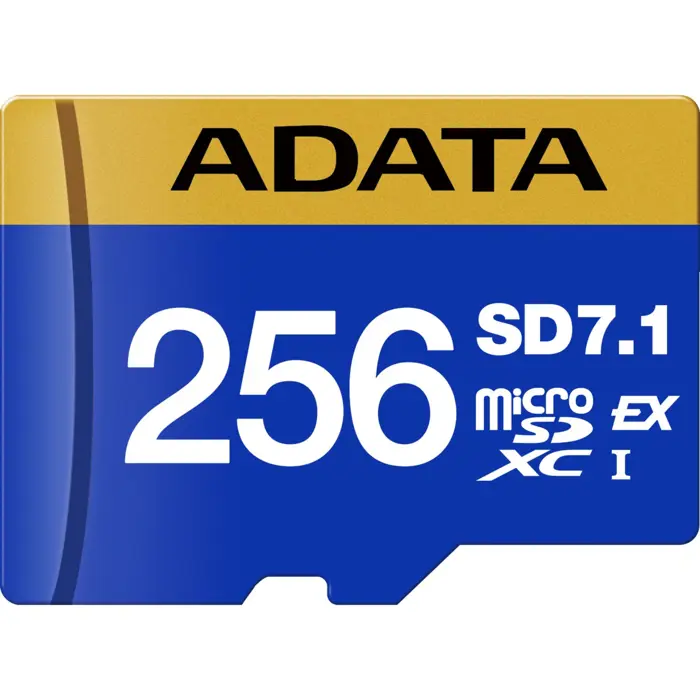 ADATA Premier Extreme microSDXC 256 GB, memory card (blue/yellow, SD Express, UHS-I U3, Class 10, V30)