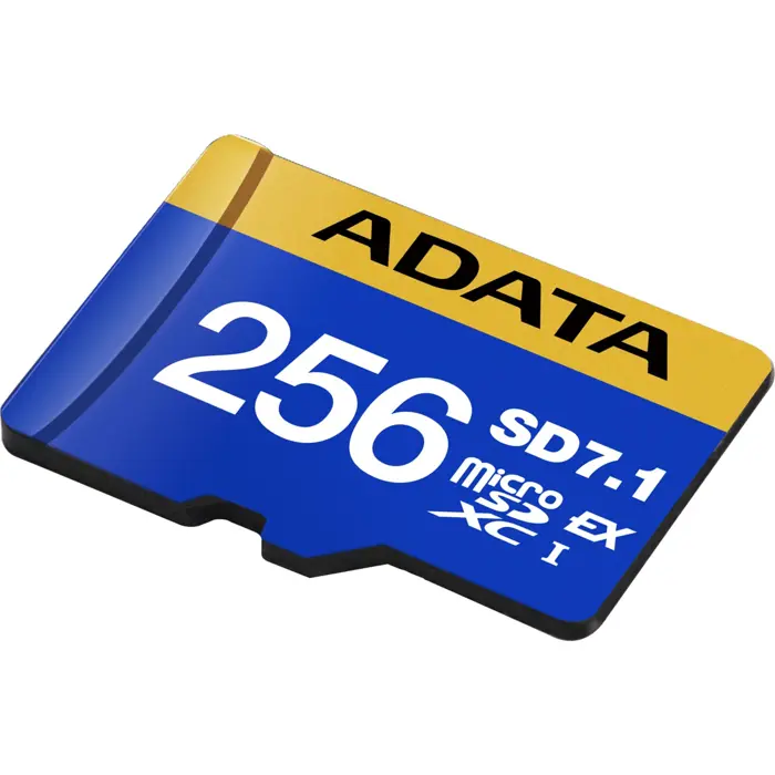 ADATA Premier Extreme microSDXC 256 GB, memory card (blue/yellow, SD Express, UHS-I U3, Class 10, V30)