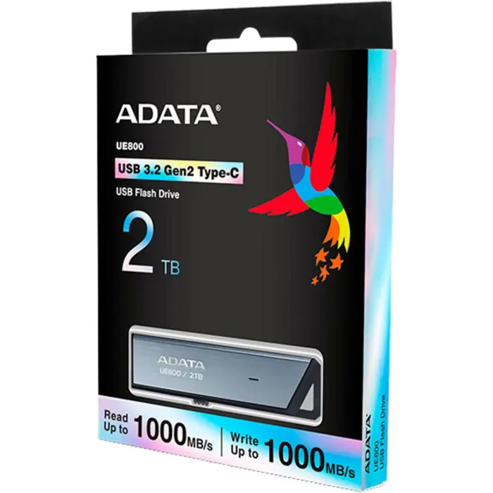 ADATA UE800 2 TB, USB stick (aluminium (brushed), USB-C 3.2 (10 Gbit/s))