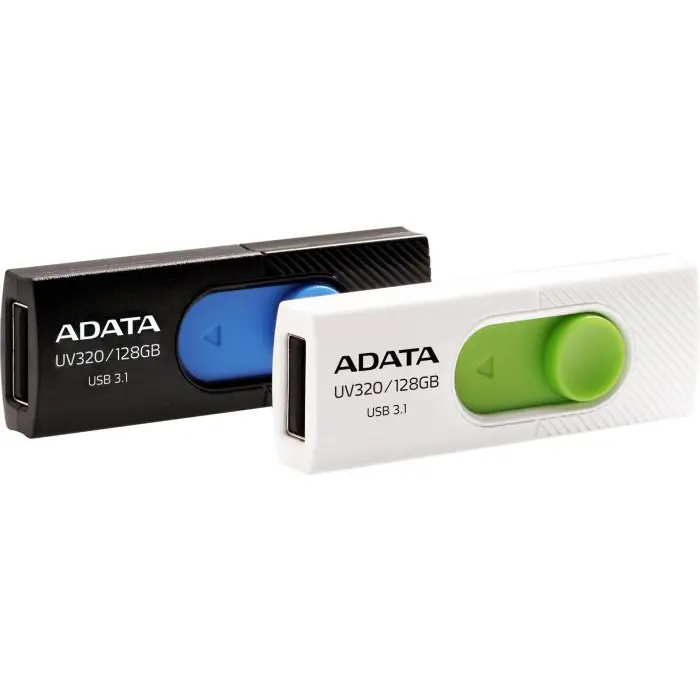 ADATA UV320 64GB, USB flash drive (black / blue, USB-A 3.2 (5 Gbit / s))