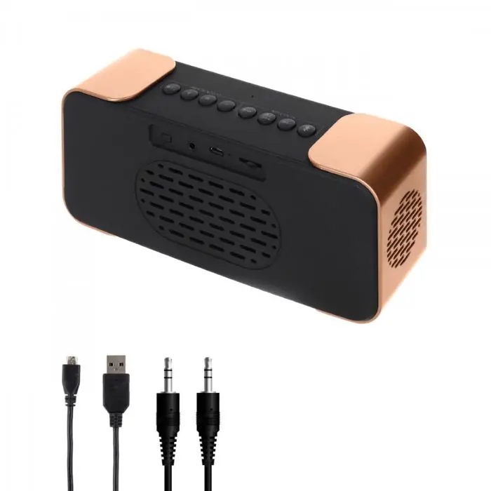 Adler AD1190 Copper Wireless Alarm Clock with Radio.