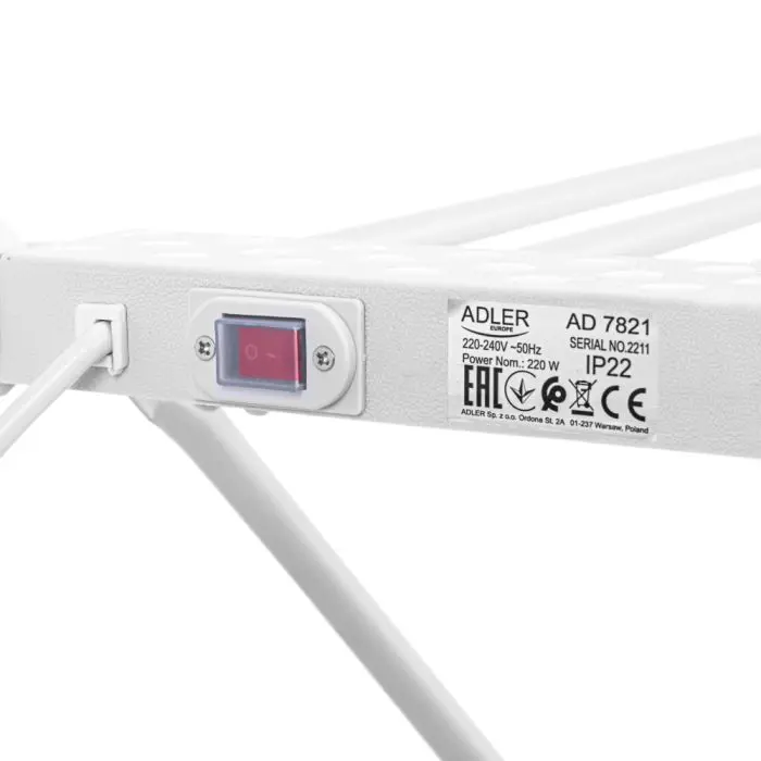 Adler folding electric clothes drying rack 220W AD7821