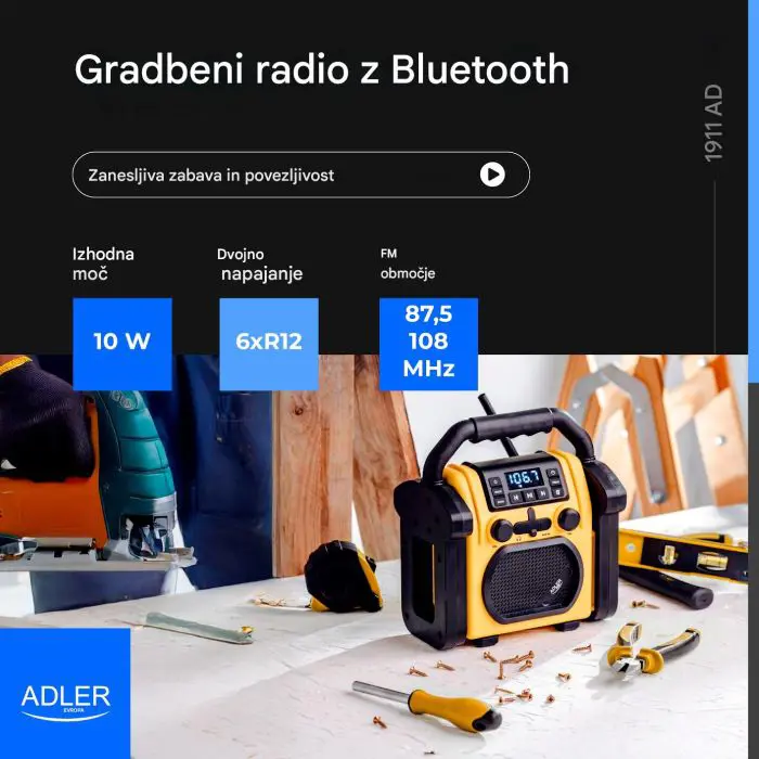 Adler Radio with Bluetooth function