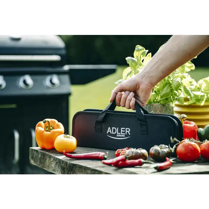 Adler Set Grill Gadgets - Stainless Steel with a Portable Case