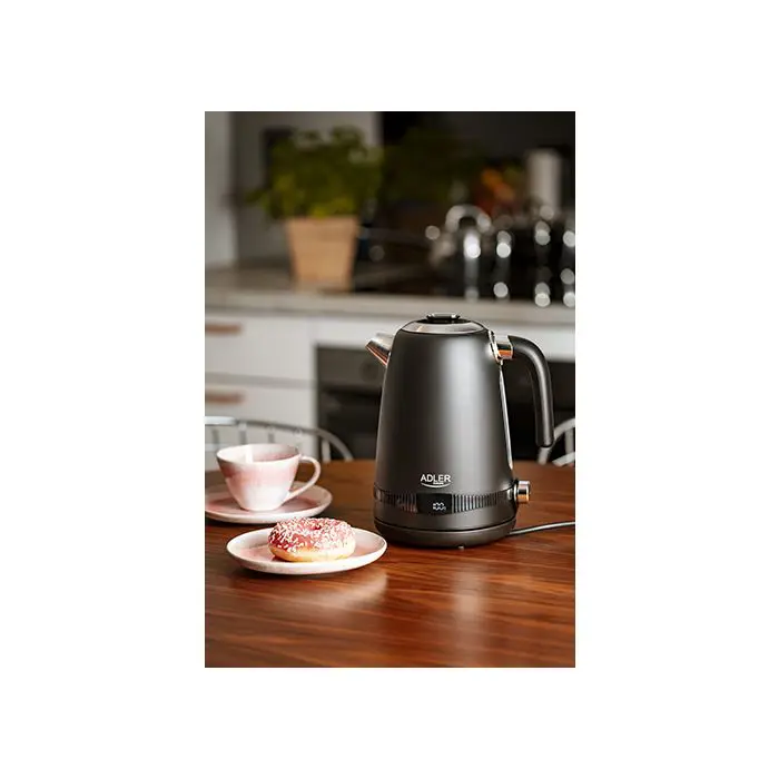 Adler water heater 1.7L with LCD display / temperature setting black AD1295b