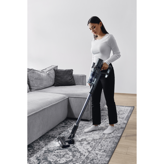 AENO Cordless vacuum cleaner SC3: electric turbo brush, LED lighted brush, resizable and easy to maneuver, washable MIF filter