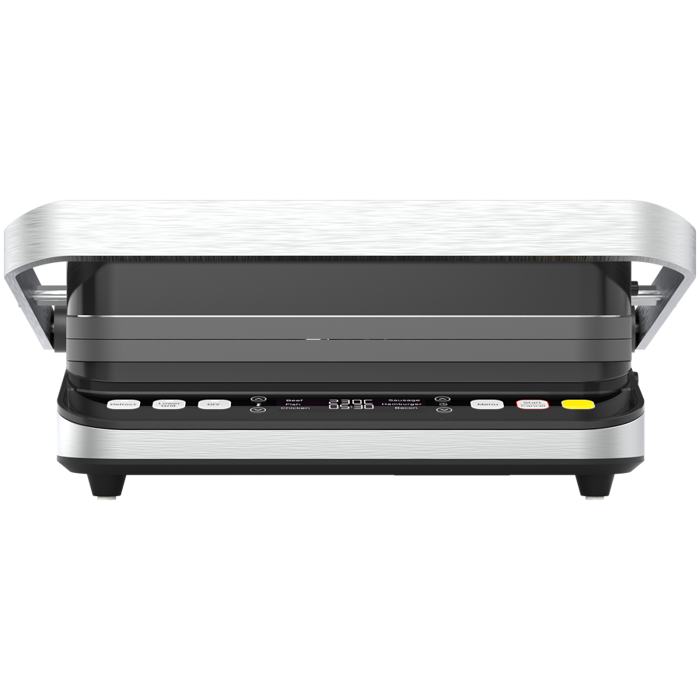 AENO Electric Grill EG5: 2000W, 2 heating modes - Lower Grill, Both Grills, 6 preset programs, Defrost, Max opening angle -180°, Temperature regulation, Timer, Removable double-sided plates, Plate s
