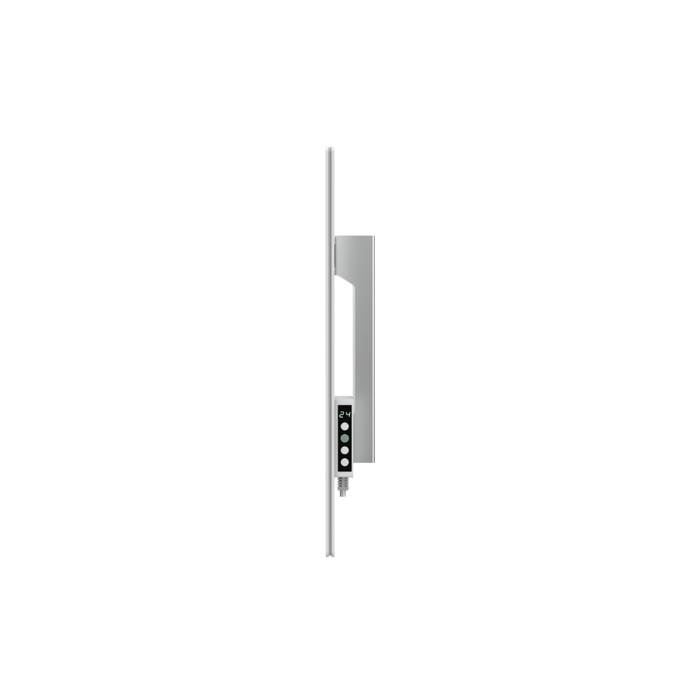 AENO Premium Eco Smart Quadro Wall Heater, 500W, 50x50 cm., Tempered glass, Infrared+convection heating type, LED display Plug type: Europe (E/F type), WHITE, Made in Poland