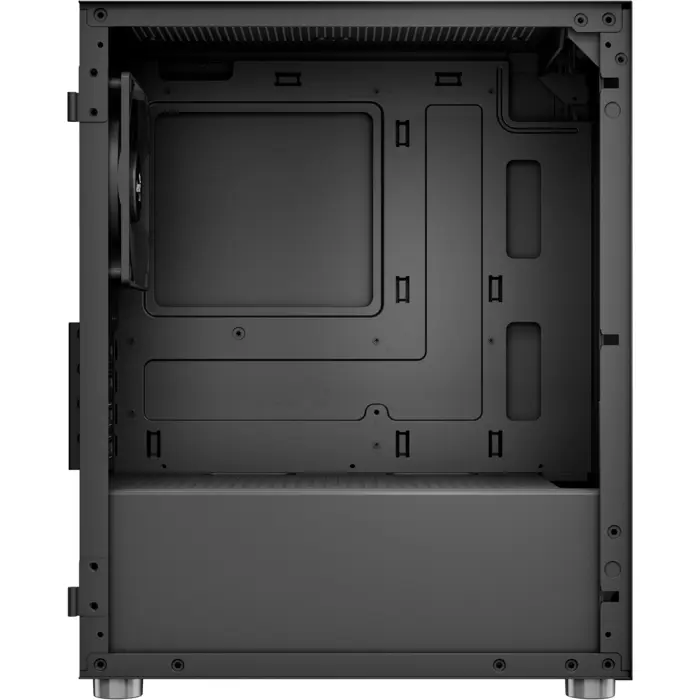 Aerocool CS-111-G-BK-v1, tower case (black, tempered glass)