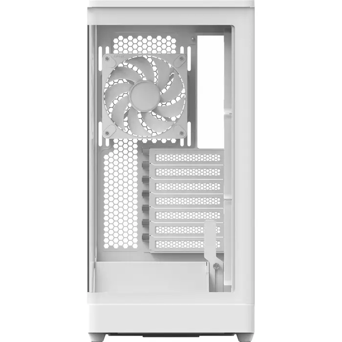 Aerocool P500A-WT-v1, Tower Case White, Tempered Glass x 2