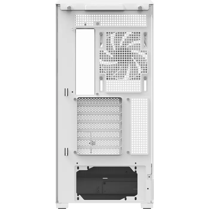 Aerocool P500B Digi-WT-v1, Tower Case White, Tempered Glass x 2