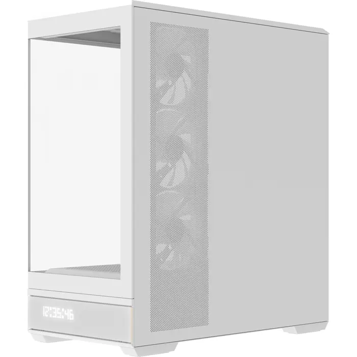 Aerocool P500B Digi-WT-v1, Tower Case White, Tempered Glass x 2