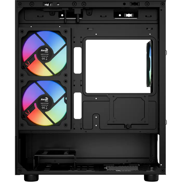 Aerocool Viewport Mini-G-BK-v4 ARGB, Tower Case Black, Tempered Glass x 2