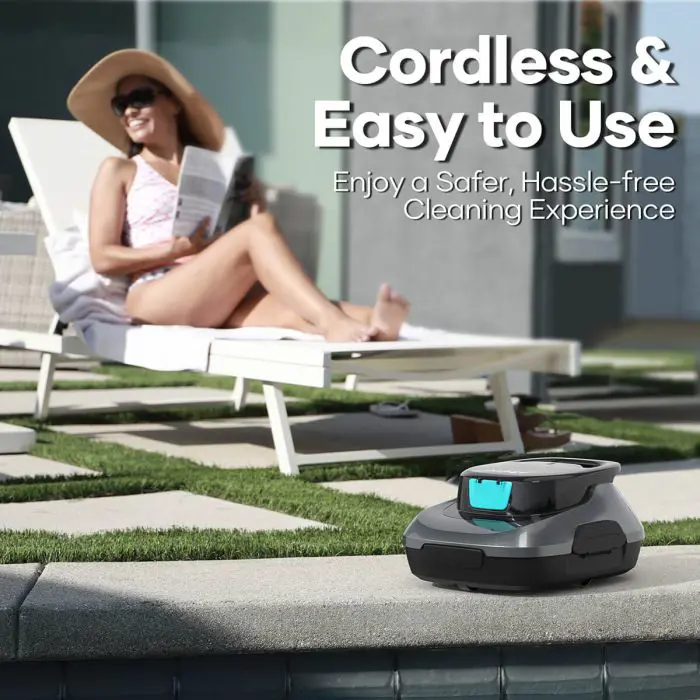 AIPER Scuba SE battery robot pool vacuum cleaner, gray